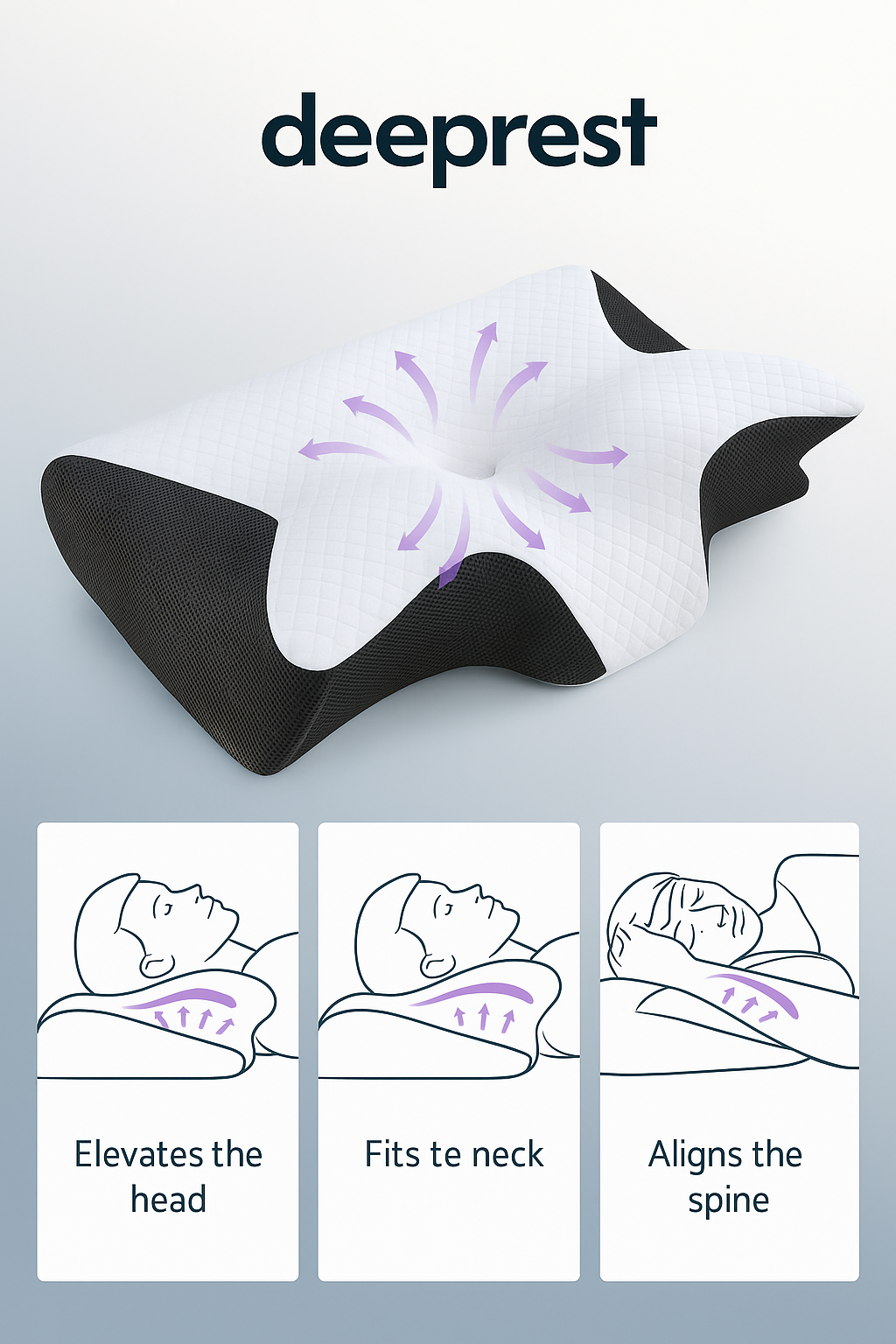 Ergonomisches Nackenkissen  – Schlafkorrektur & Haltungssupport