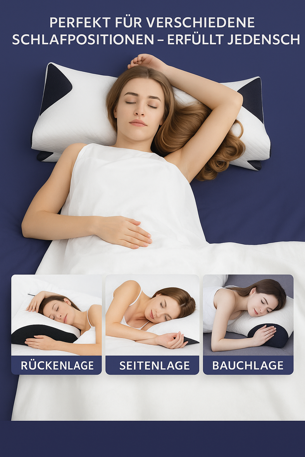 Ergonomisches Nackenkissen  – Schlafkorrektur & Haltungssupport